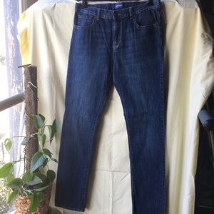 Old Navy Dark Wash Boys Skinny Jeans